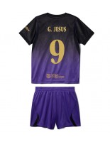 Barcelona Gabriel Jesus #9 Venkovní dres pro děti 2026-27 Krátký Rukáv (+ trenýrky)
